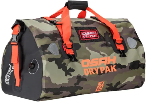 Vista 17 de Bolsa de lona impermeable y maleta - Bolsa seca para motocicleta, bolsas de sillín con cierre enrollable, gran espacio de almacenamiento, para Negro