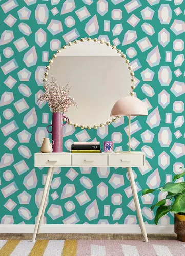 Vista 5 de LeLe Sadoughi Gems Peel & Stick - Papel tapiz para pegar y despegar