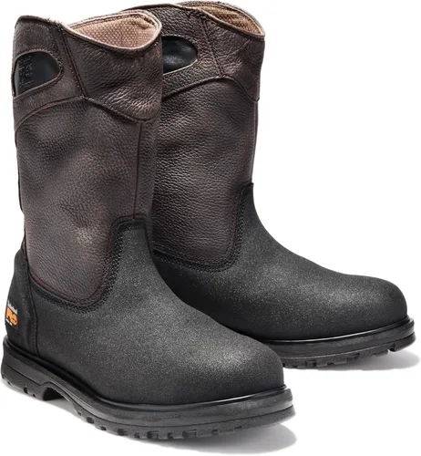 Vista 2 de Timberland PRO Botas de seguridad para hombre, Powerwelt con punta de seguridad y cordones