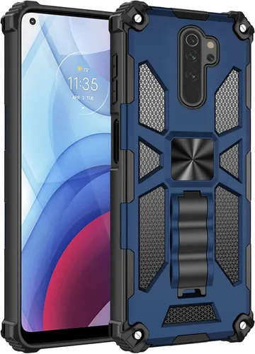 Vista 7 de Asuwish Funda de teléfono para Xiaomi Redmi 9 con protector de pantalla de vidrio templado y accesorios para celda Kickstand protector resistente