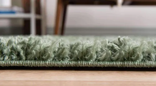 Vista 276 de Unique Loom Colección Davos Shag - Alfombra Lino