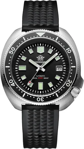 Vista 16 de ADDIESDIVE Reloj Automático de Buceo 200 M Reloj para Hombre Luminiscente Mecánico NH35A Analógico Acero Inoxidable AD2081 acero negro