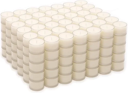 Vista 10 de Stonebriar Velas de té de 8 horas de tiempo de combustión, velas transparentes sin perfume de larga duración para decoración del hogar y ocasiones