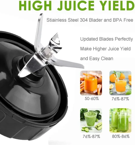 Vista 3 de Ninja Blender - Piezas de repuesto para licuadora Ninja de 7 aletas, piezas de licuadora Ninja para vasos de licuadora Ninja compatibles con Nurti
