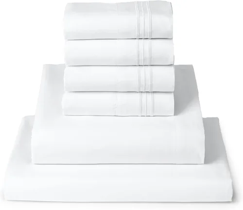 Vista 59 de Mellanni Juego de sábanas Twin XL - Juego de ropa de cama de 4 piezas de la colección icónica, (incluyendo 2 fundas de almohada), bolsillo profundo
