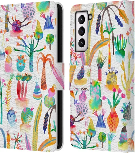 Vista 182 de Head Case Designs Officially Licensed Ninola Brushstrokes Black Summer Patterns Leather Wallet Case Compatible with Samsung Galaxy A07 4G