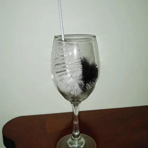 Vista 7 de Juego de cepillos de limpieza de botellas de utilidad, mango largo, delgado, pequeño, grande, limpiador, flexible, para cuello estrecho, espacios