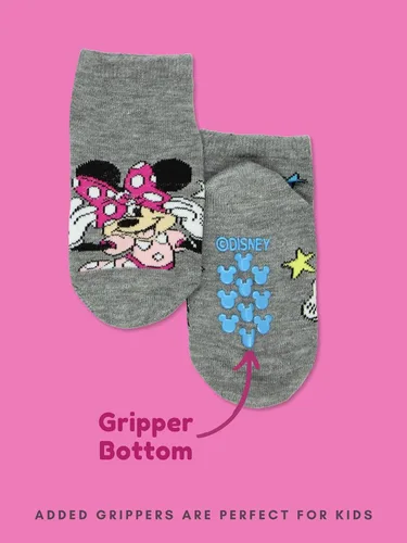 Vista 7 de Mickey Mouse Minnie Pluto Donald Duck - Paquete de 6 calcetines con agarre para niños pequeños