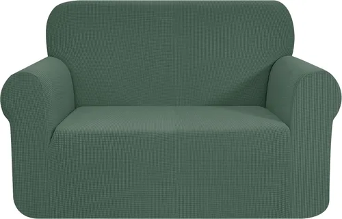 Vista 58 de CHUN YI - Funda elástica de 1 pieza para sillón grande, funda protectora suave de Jacquard con elastano, detalle de cuadros y parte inferior
