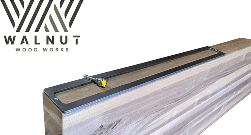 Vista 8 de Walnut Wood Works Soporte de estante flotante Guía de enrutador y broca de enrutador, kit de instalación - Kit de guía de enrutador de soporte