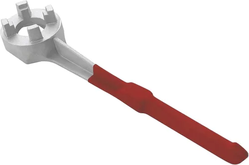 Vista 2 de Llave de tambor de aluminio, llave Bung, herramienta de abridor de barril para abrir tambor de 10, 15, 20, 30, 55 galones, se adapta a 2" y 3/4