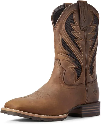Vista 2 de ARIAT Ventek híbrido para hombre Bandera de Estados Unidos/marrón envejecido