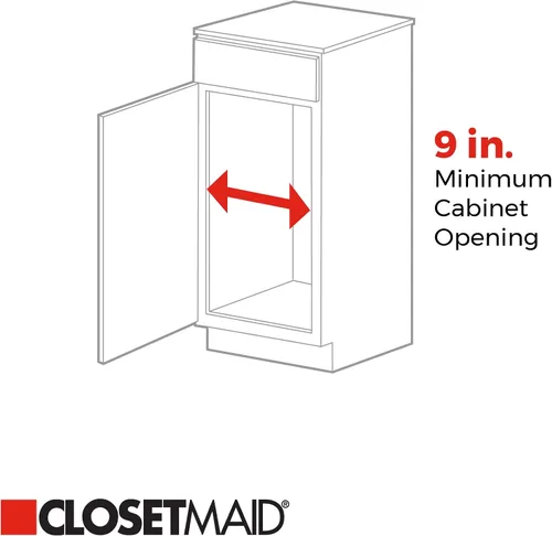 Vista 4 de ClosetMaid - Cesta para gabinete de cocina de un solo nivel, alta calidad
