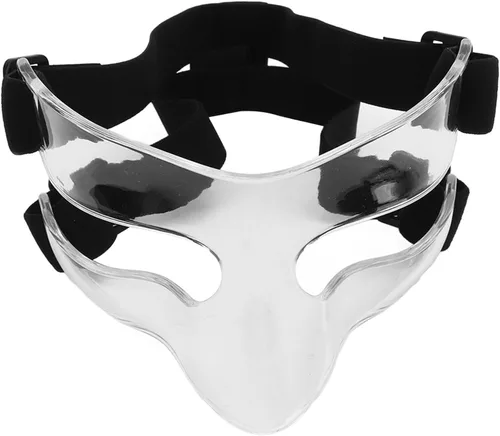 Vista 9 de Protector de nariz protector facial deportivo, protector facial de béisbol, fútbol, protección de nariz, material de policarbonato resistente