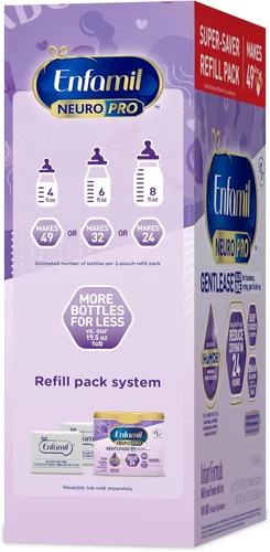 Vista 10 de Enfamil NeuroPro Gentlease para aliviar la irritación, el llanto, gases, escupitajo en 24 horas, proteínas más pequeñas para una fácil digestión