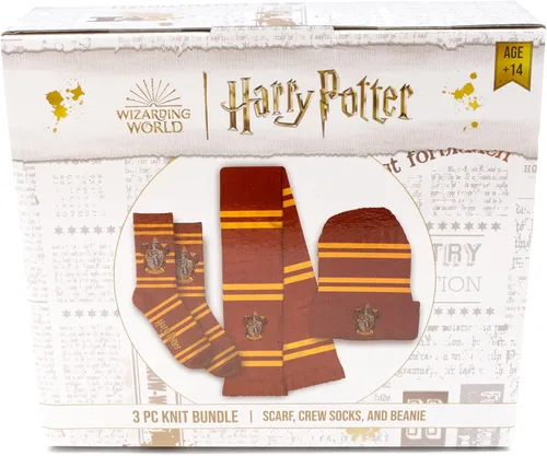 Vista 14 de Culture Fly Harry Potter - Juego de regalo de 3 piezas con bufanda y gorro