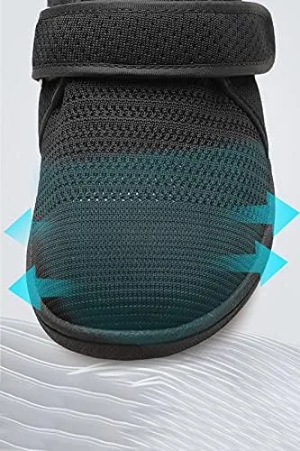 Vista 4 de Diabetic Shoes for Women Width X-Wide Shoe for Elderly Women Wide Shoes for Women Walking Shoes Adjustable Closure Breathable Lightweight Non Slip