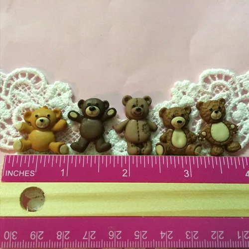 Vista 2 de Sweet Bears, osos de peluche, animales, (Medidas Segunda imagen/NO DEVOLUCIONES) Molde de silicona por Oh! Sweet Art