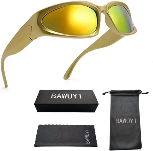 Vista 6 de Y2K - Lentes de sol envolventes para hombres y mujeres, accesorios de los años 2000, lentes cibernéticos, deportivos, motociclistas, protección UV400