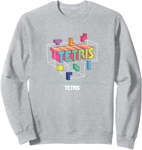 Vista 3 de Tetris Stacking the Fun Since '84 Sudadera, Negro