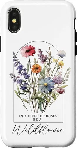 Vista 5 de Funda para iPhone 12 mini In A Field Of Roses Be A Wildflower Vintage Flower & Quotes Case