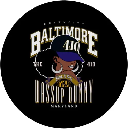 Vista 3 de 410 Código de área Baltimore MD PopSockets intercambiables PopGrip sin disculpas