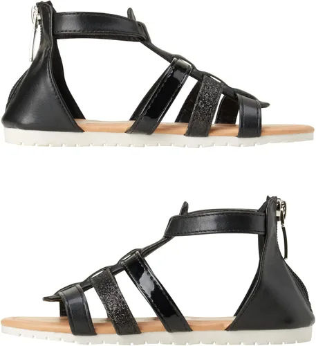 Vista 3 de bebe Sandalias para niña Sandalias de gladiador con correa brillante Sandalias de verano con correa para niñas pequeñas (5T-8T)