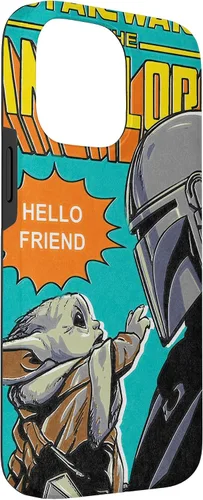 Vista 3 de Funda para iPhone 14 Pro Max Star Wars The Mandalorian Mando y el Niño
