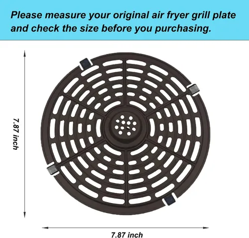 Vista 2 de Sartén de repuesto para freidora de aire, apta para freidora de aire Power Dash Chefman de 3.7 cuartos de galón, sartén antiadherente, apta
