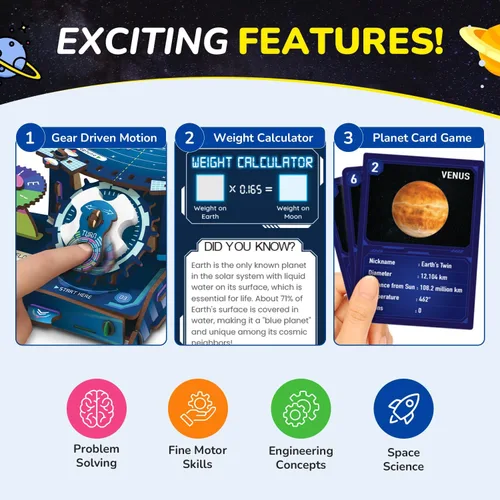 Vista 5 de Smartivity Kit de sistema solar DIY - Modelo planeta impulsado por