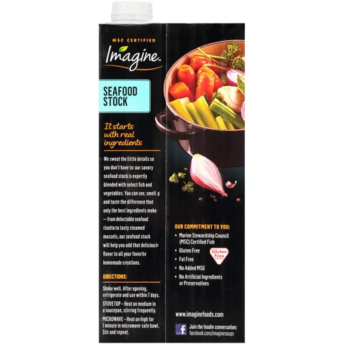 Vista 3 de Imagine Caldo de mariscos, 32 fl oz (paquete de 6)