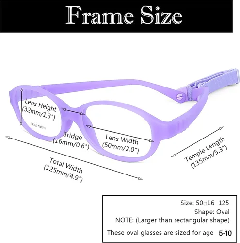 Vista 31 de AQWANO Children Optical Glasses Frame tr90 Flexible Bendable One-piece Safe Eyeglasses Girls Boy