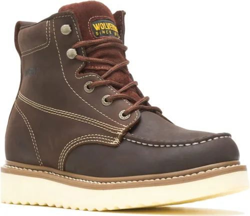 Vista 2 de Wolverine Loader Botas de trabajo para hombre de puntera suave de 6 pulgadas