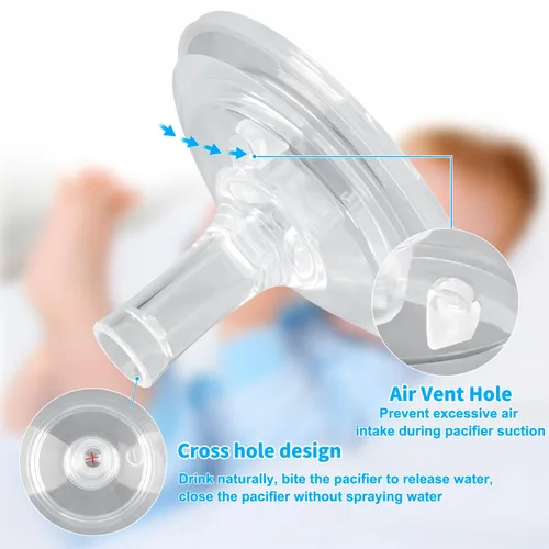 Vista 4 de Kit de conversión de vasos para biberones naturales Philips Avent, kit de transición para niños pequeños con 4 pezones suaves, 2 asas de botella y 4