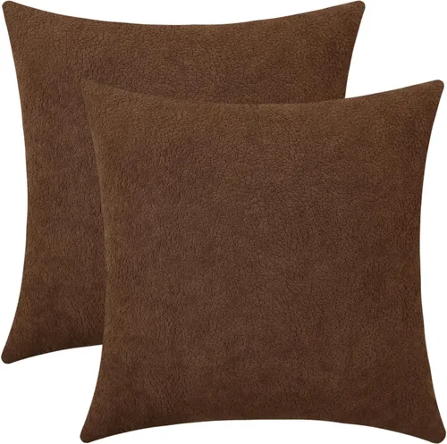 Vista 9 de Jeneoo Fundas de Almohadas Decorativas Azul Bebé de Chenilla Suave Cómodas Cuadradas para Cojines de Sofá para Decoración de Sala de Estar Cama Sofá