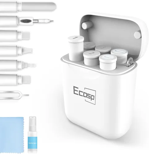 Vista 9 de Kit de limpieza para AirPod, kit de limpieza multiherramienta para iPhone, reparación y recuperación de teléfonos celulares iPhone y iPad (tipo C)