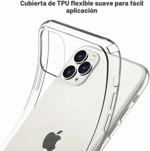 Vista 4 de JJGoo Funda compatible con iPhone 11 Pro Max, transparente, suave, a prueba de golpes, delgada, funda protectora delgada para teléfono de 6.5