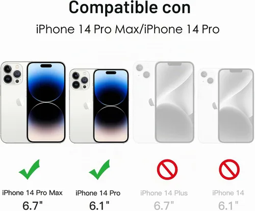 Vista 2 de JETech Protector de lente de cámara para iPhone 14 Pro/14 Pro Max, morado