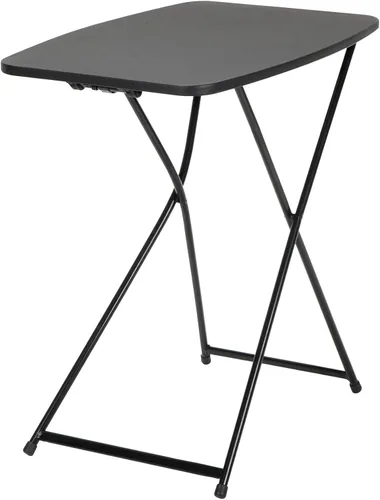 Vista 4 de COSCO Mesa de actividades plegable personal multiusos, altura ajustable, 2 unidades, color negro