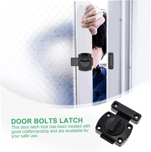 Vista 4 de BESTonZON Cerradura de cerrojo de metal para valla de metal Cerradura de cadena de puerta Muebles para el hogar Muebles deslizantes Cerradura
