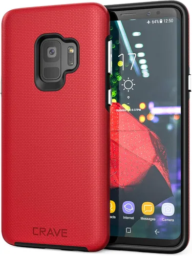 Vista 9 de Crave Funda Dual Guard para Samsung Galaxy S9: A prueba de golpes, protección de doble capa - Negro