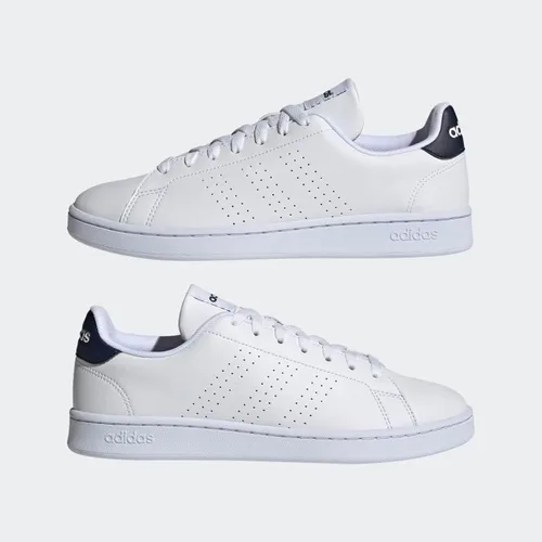 Vista 7 de adidas Zapatillas Advantage para hombre, Blanco verde