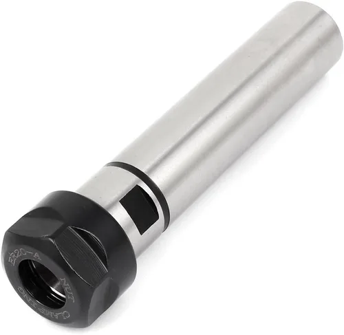 Vista 9 de uxcell CNC Milling C8-ER8A-100L Varilla de extensión de torno de portabrocas recto