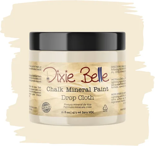 Vista 407 de Pintura para muebles con acabado de tiza Dixie Belle Paint Company - Amatista (4oz) - Pintura mineral de tiza chic púrpura profundo mate