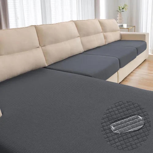 Vista 29 de Funda repelente al agua para cojín de sillón, funda elástica para respaldo individual de sofá seccional, funda para sofá en forma de L para mascotas
