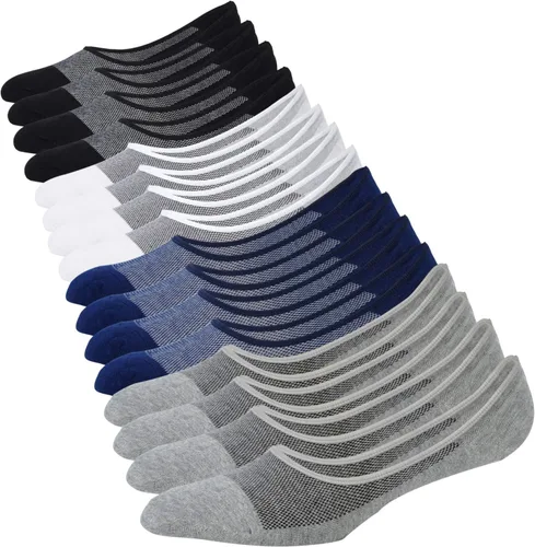 Vista 2 de Jormatt - Calcetines de algodón de corte bajo para hombre, con agarres antideslizantes, para hombre