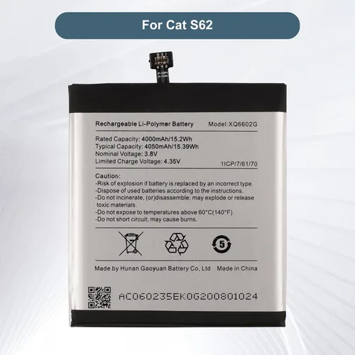 Vista 2 de Batería de repuesto XQ6602G compatible con Caterpillar Cat S62 con herramientas
