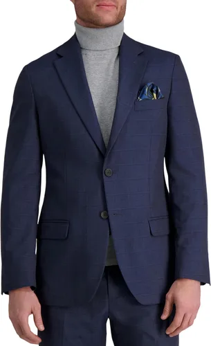 Vista 25 de Haggar Pantalones y Chaquetas de Traje por Separado Jmh Premium Stretch de Corte Entallado para Hombres Negro Sólido