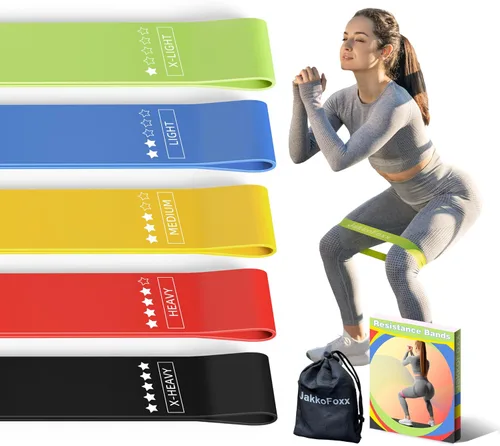Vista 8 de Bandas de ejercicio de resistencia, bandas de resistencia para fitness en casa, estiramiento, entrenamiento de fuerza, terapia física, bandas