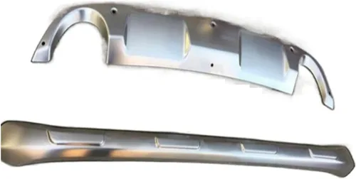 Vista 3 de Parachoques delantero y trasero compatible con Mazda CX-3 CX3 2016-2022, protector de difusor de acero inoxidable (color : parachoques delantero)